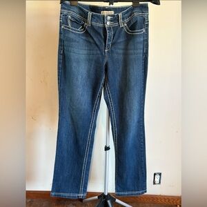 Nine West Vintage America Dark Blue Straight Leg Jeans 12/31